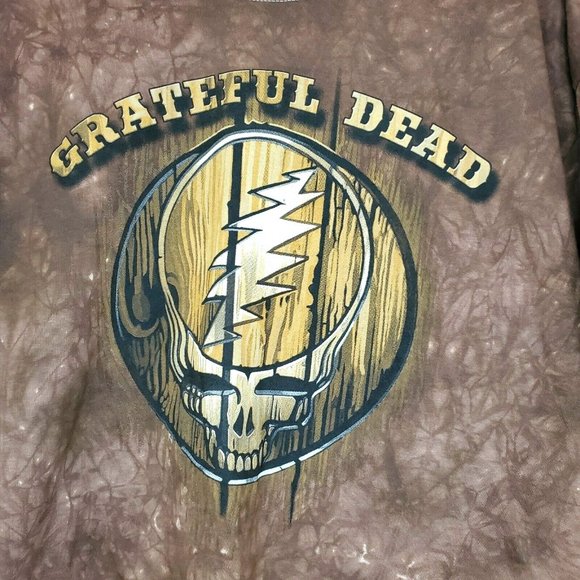 Brown Grateful Dead Reprint Tye Dye Gildan Heavy %100 Cotton XL T Shirt - Picture 4 of 11